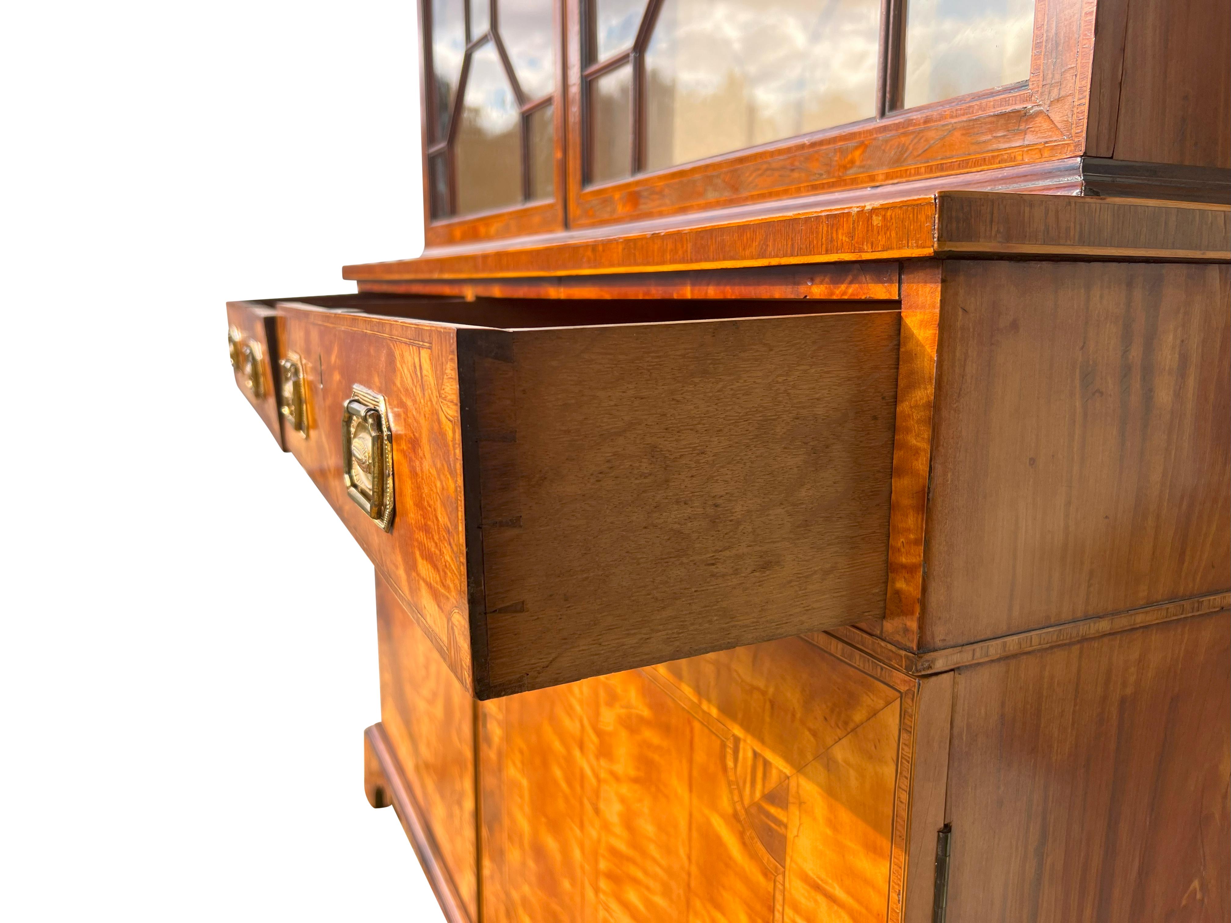 George III Satinwood Cabinet For Sale 4