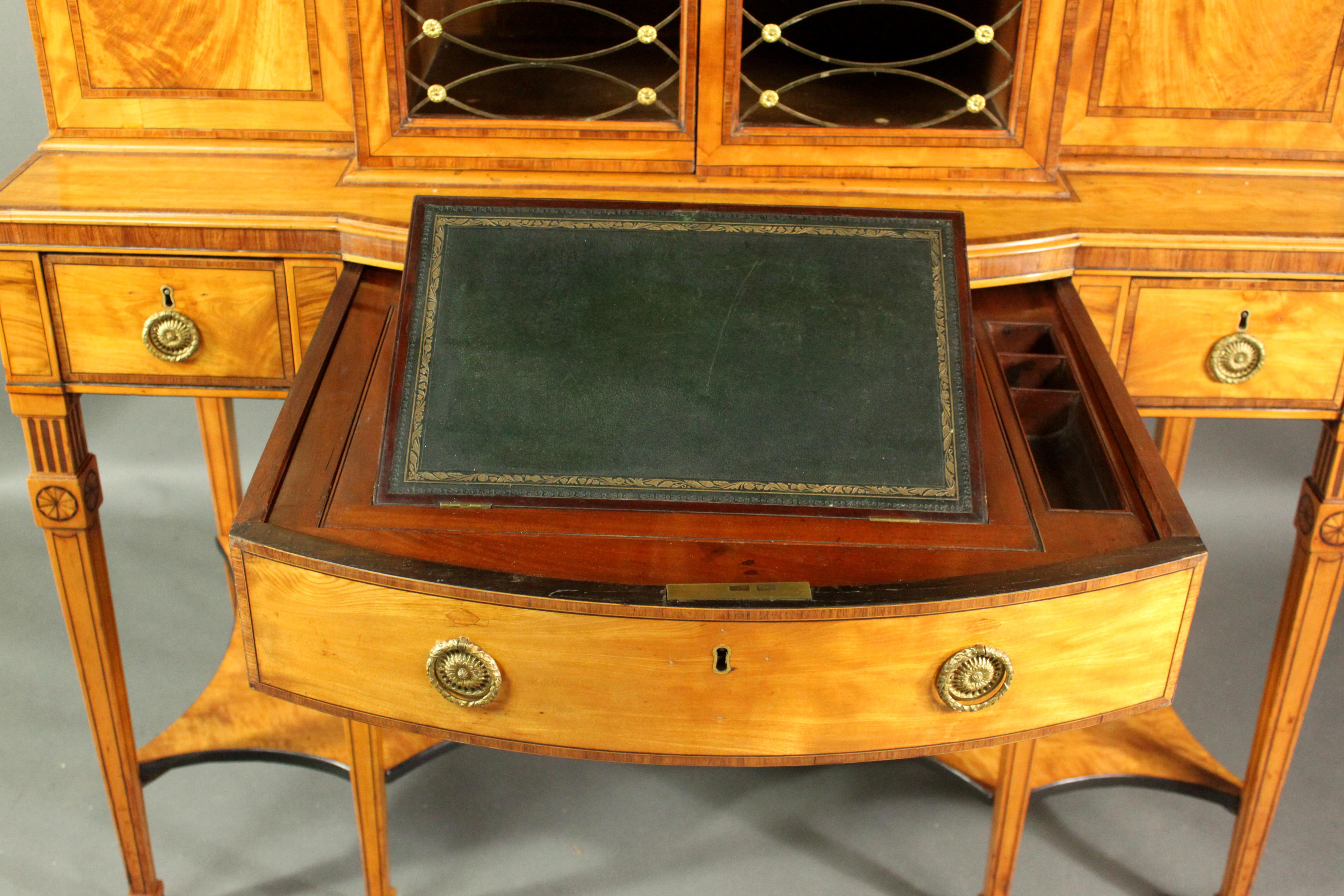George III Satinwood Cabinet in the Manner of Thomas Sheraton 8