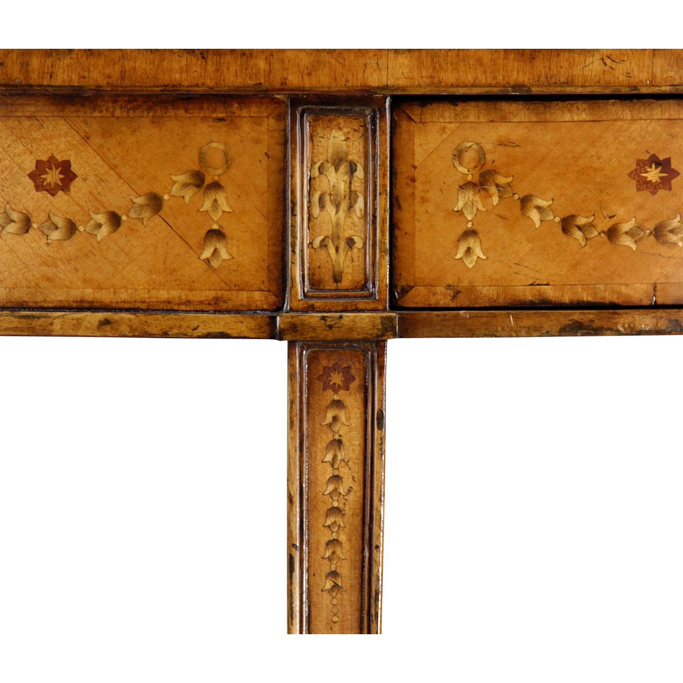 George III Satinwood Console Table In New Condition For Sale In Westwood, NJ
