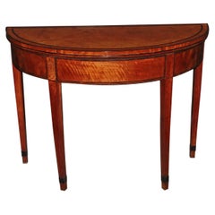 George III Satinwood Game Table