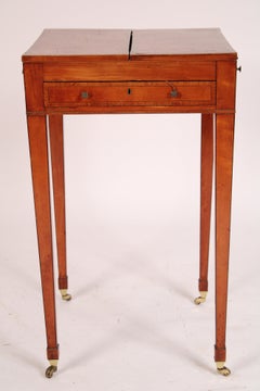 Tavolino da gioco in legno satinato di Giorgio III