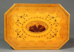 George III Satinwood Octagonal Inlaid Box