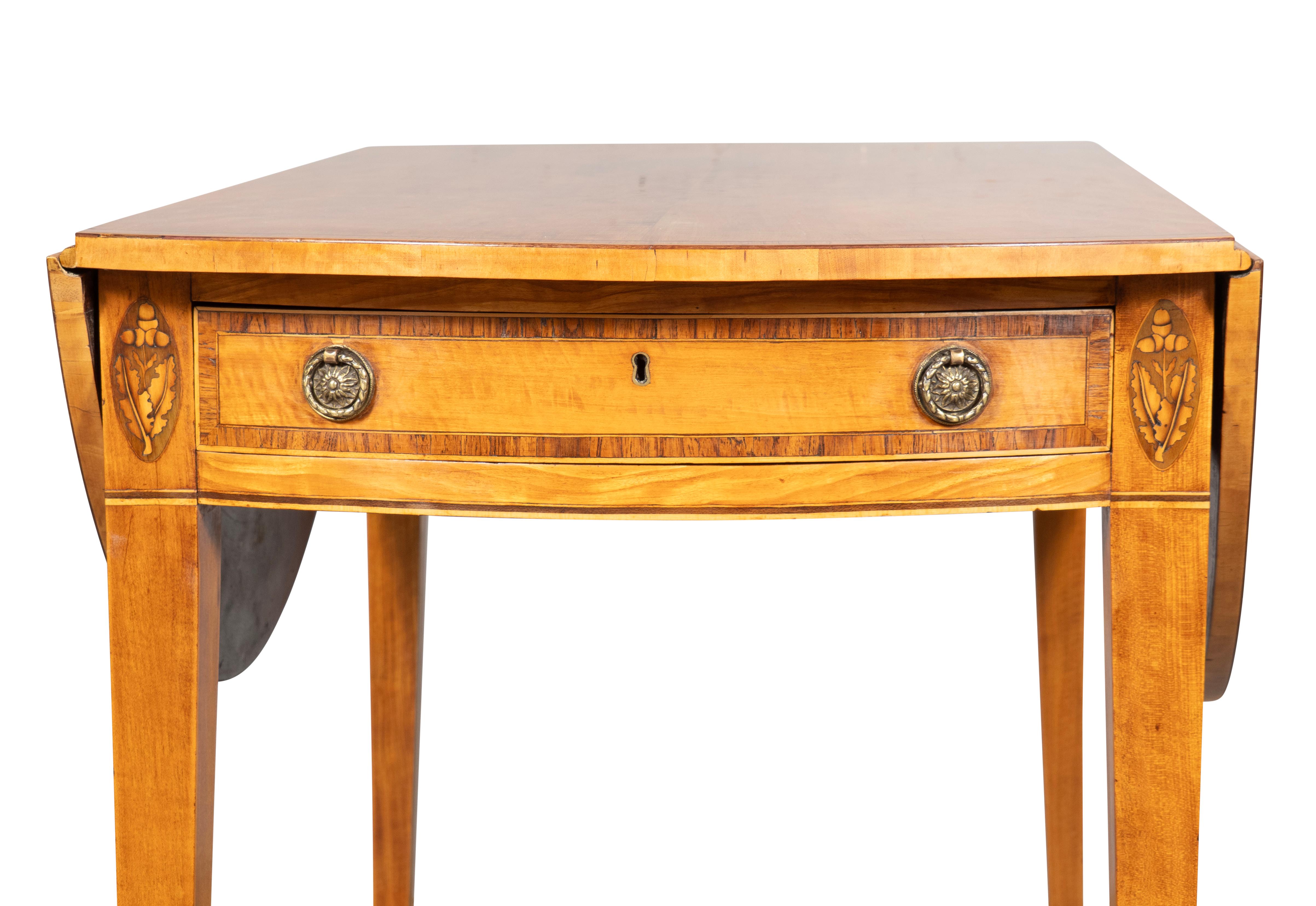 Pembroke-Tisch aus Satinholz George III im Angebot 3