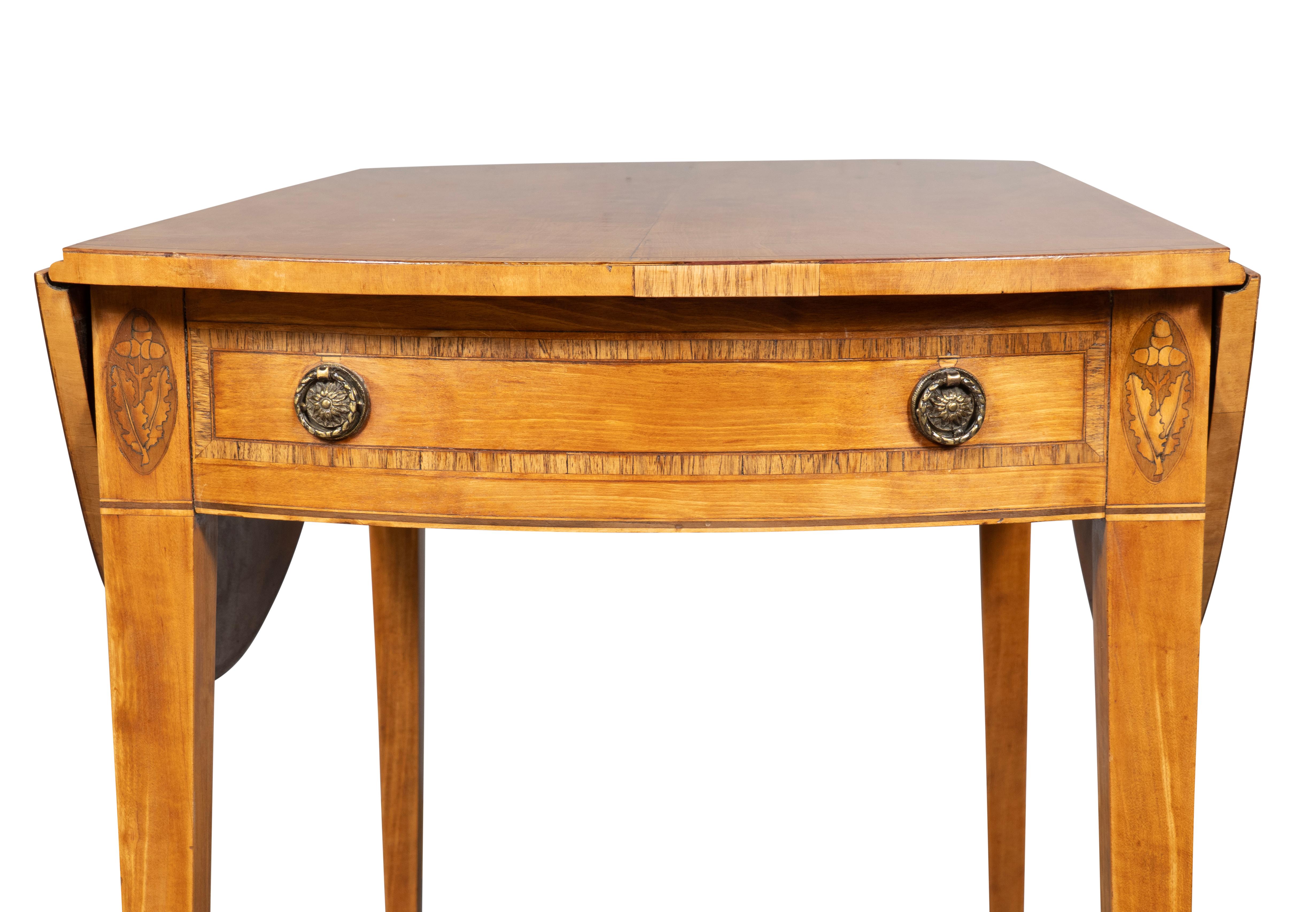 Pembroke-Tisch aus Satinholz George III im Angebot 6