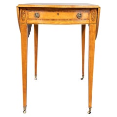 George III Satinwood Pembroke Table