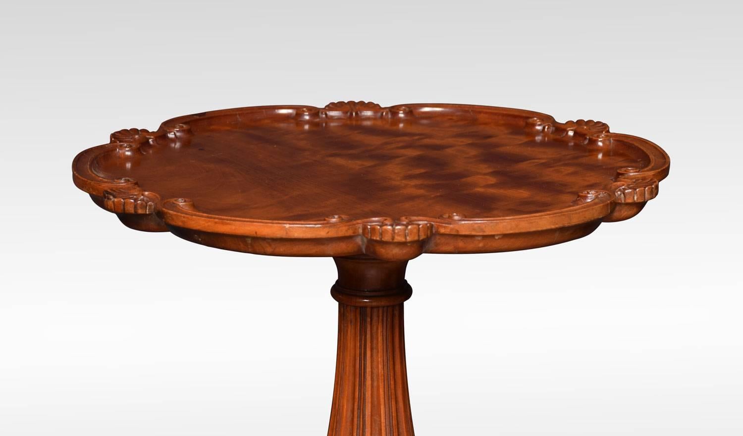 Citronnier George III Table tripode en bois de satin en vente