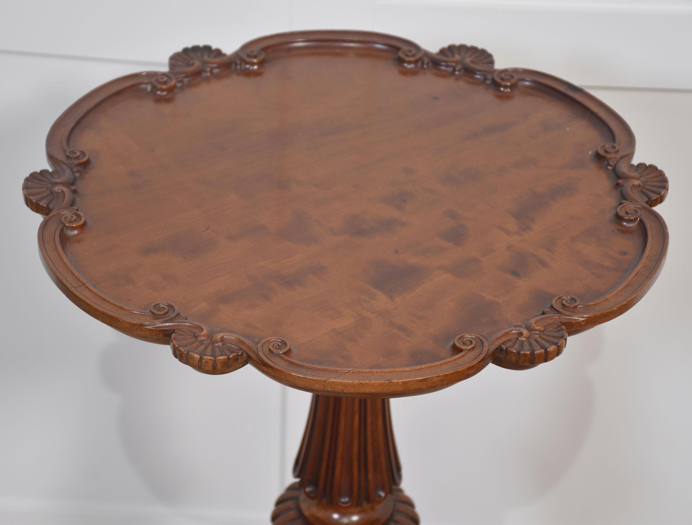 George III satinwood tripod table For Sale 1