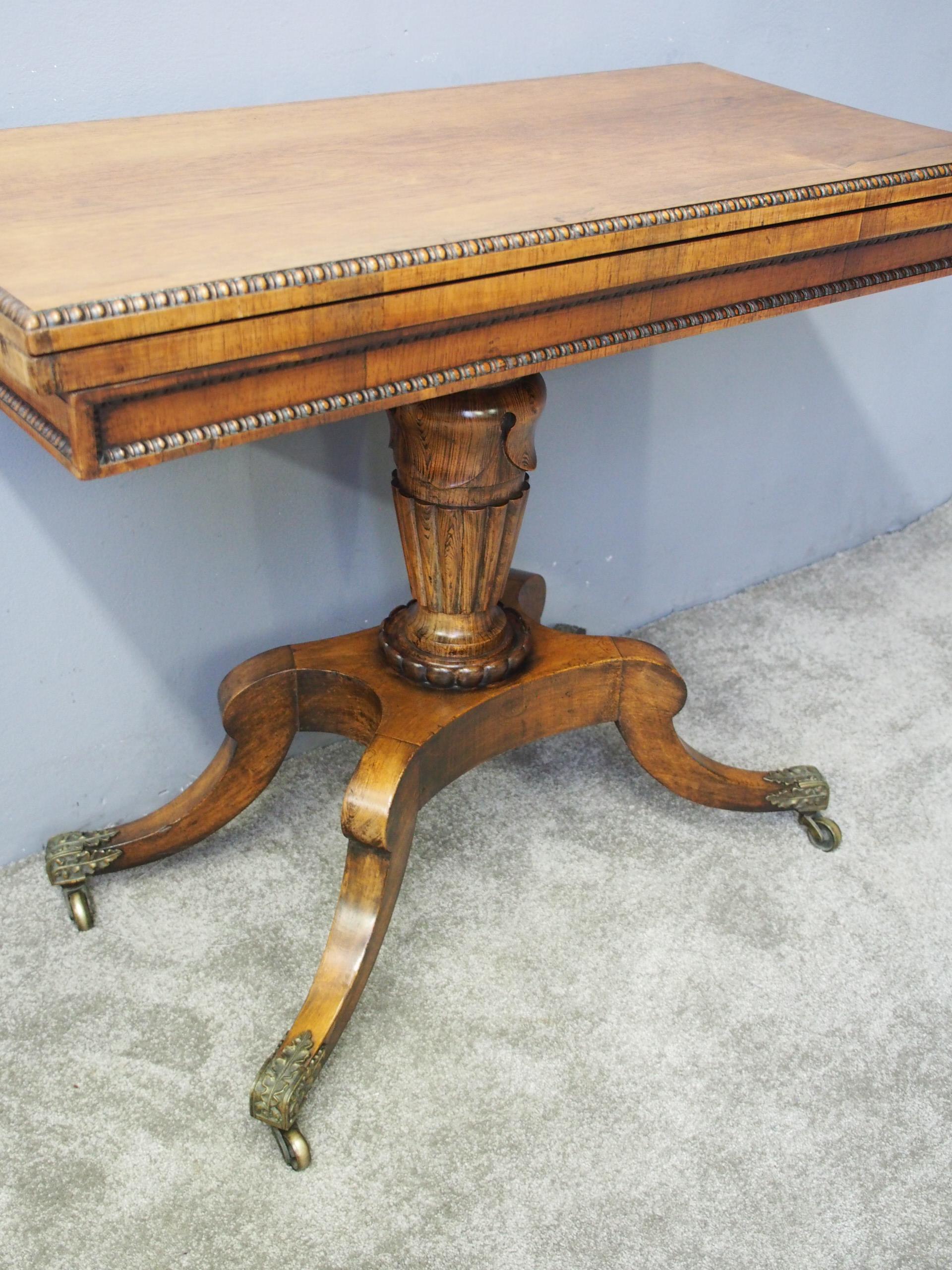 George III Scottish Rosewood Games Table For Sale 1