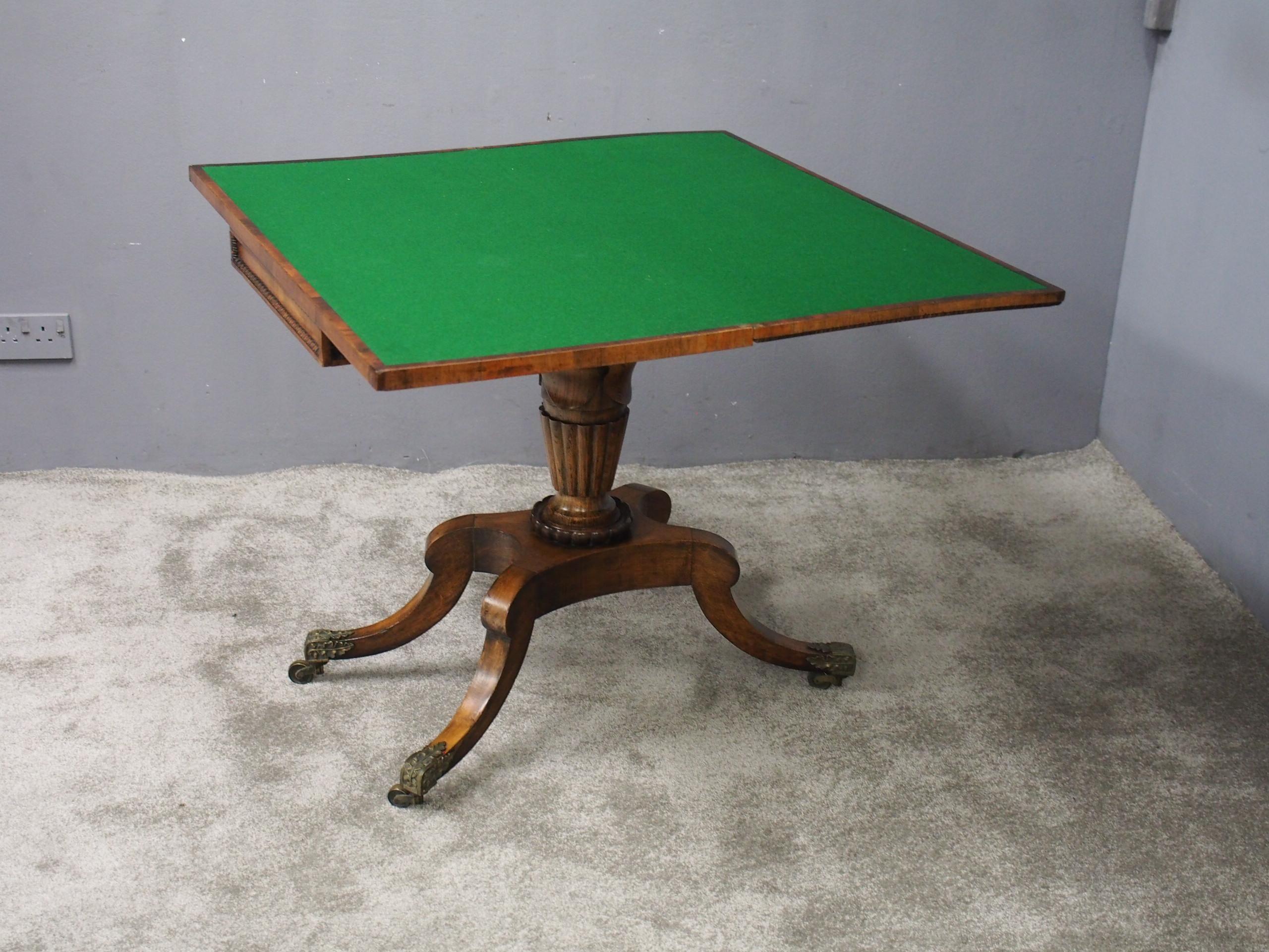 George III Scottish Rosewood Games Table For Sale 5
