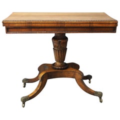 George III Scottish Rosewood Games Table