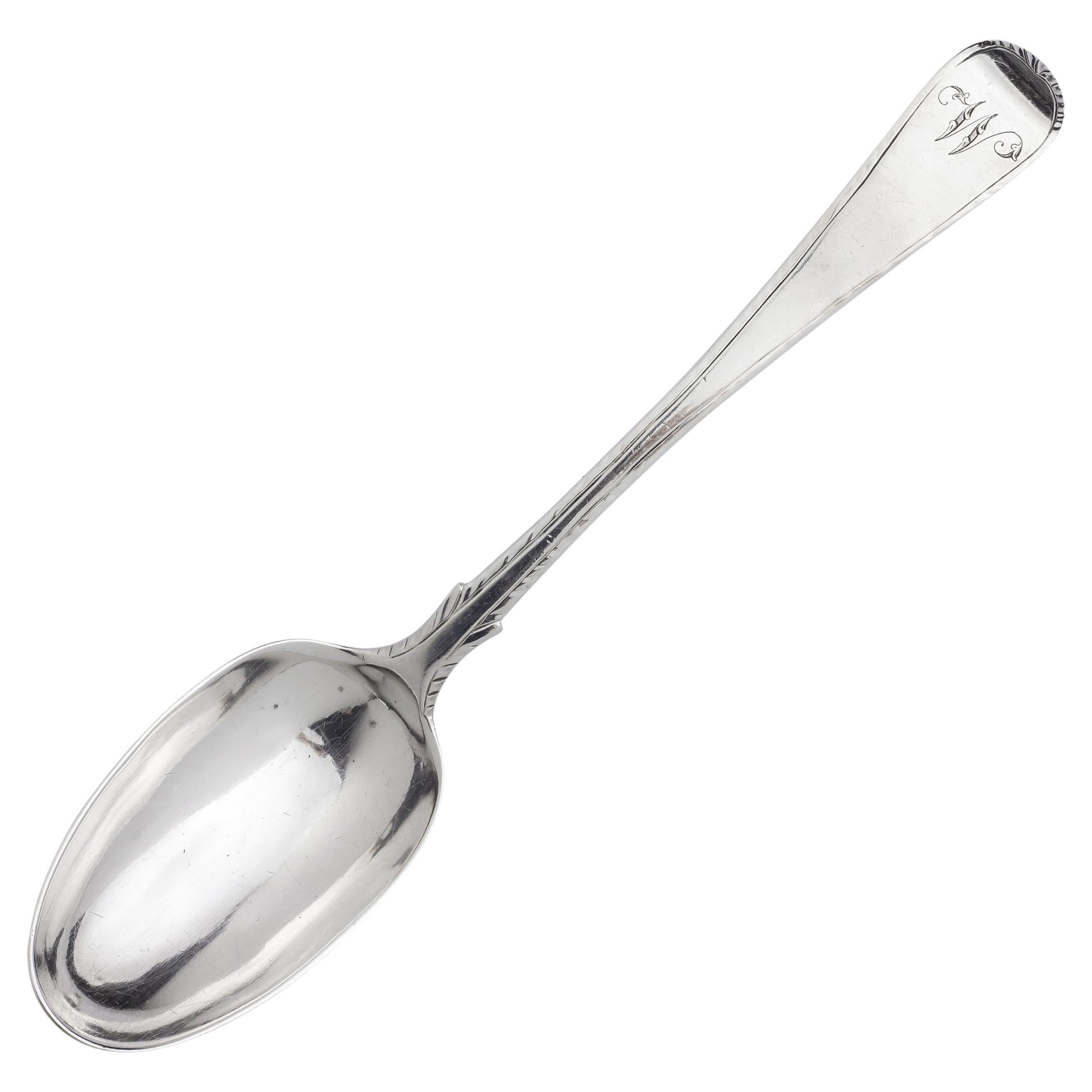 Cucchiaio da tavola in argento sterling scozzese di Giorgio III