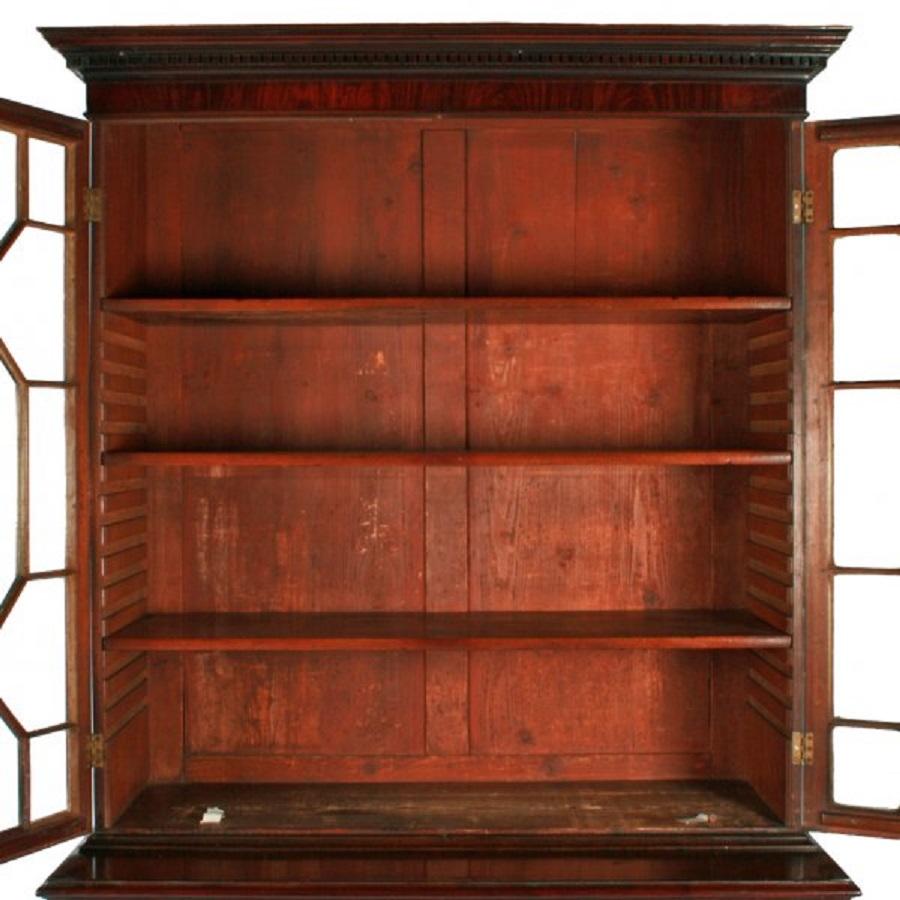 European George III Secretaire Bookcase, 18th Century For Sale