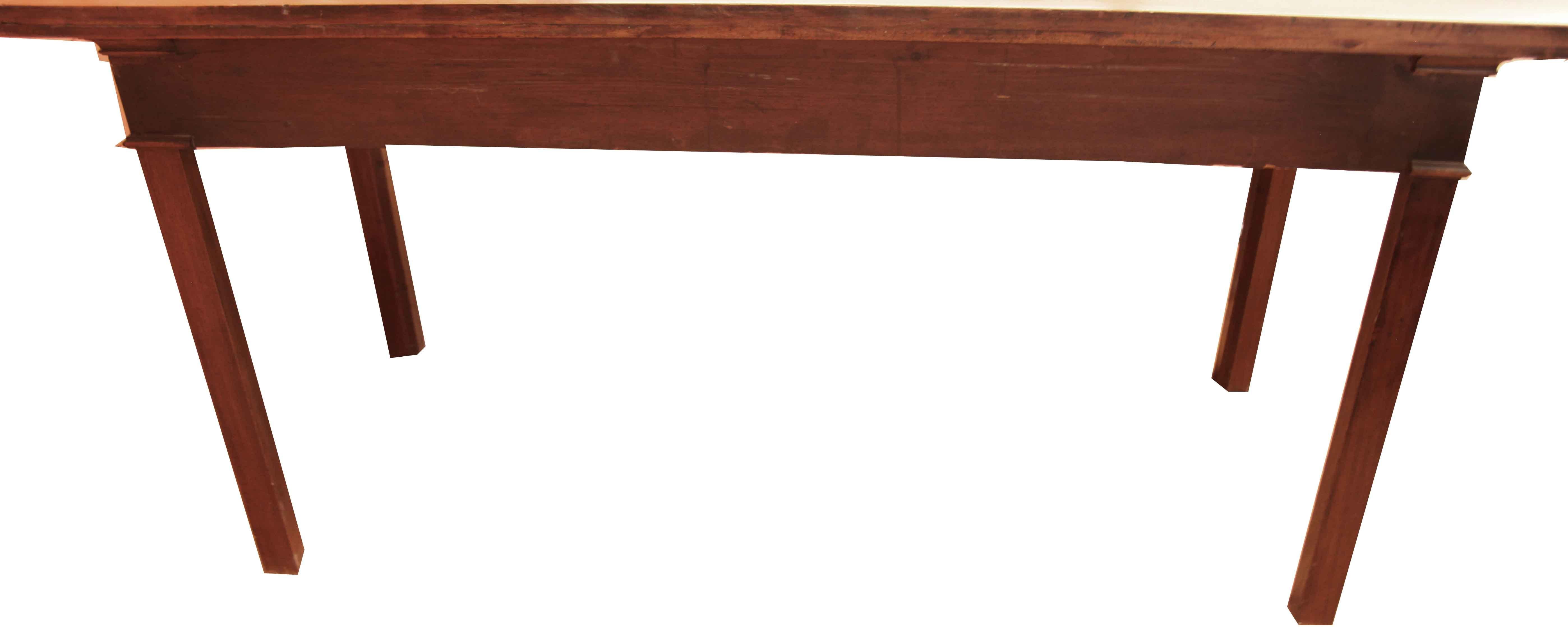 Mahogany George III Serpentine Console Table For Sale