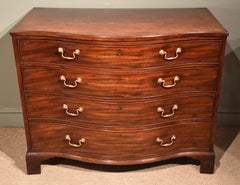 George III Serpentine Fronted Mahogany Chest of Drawers