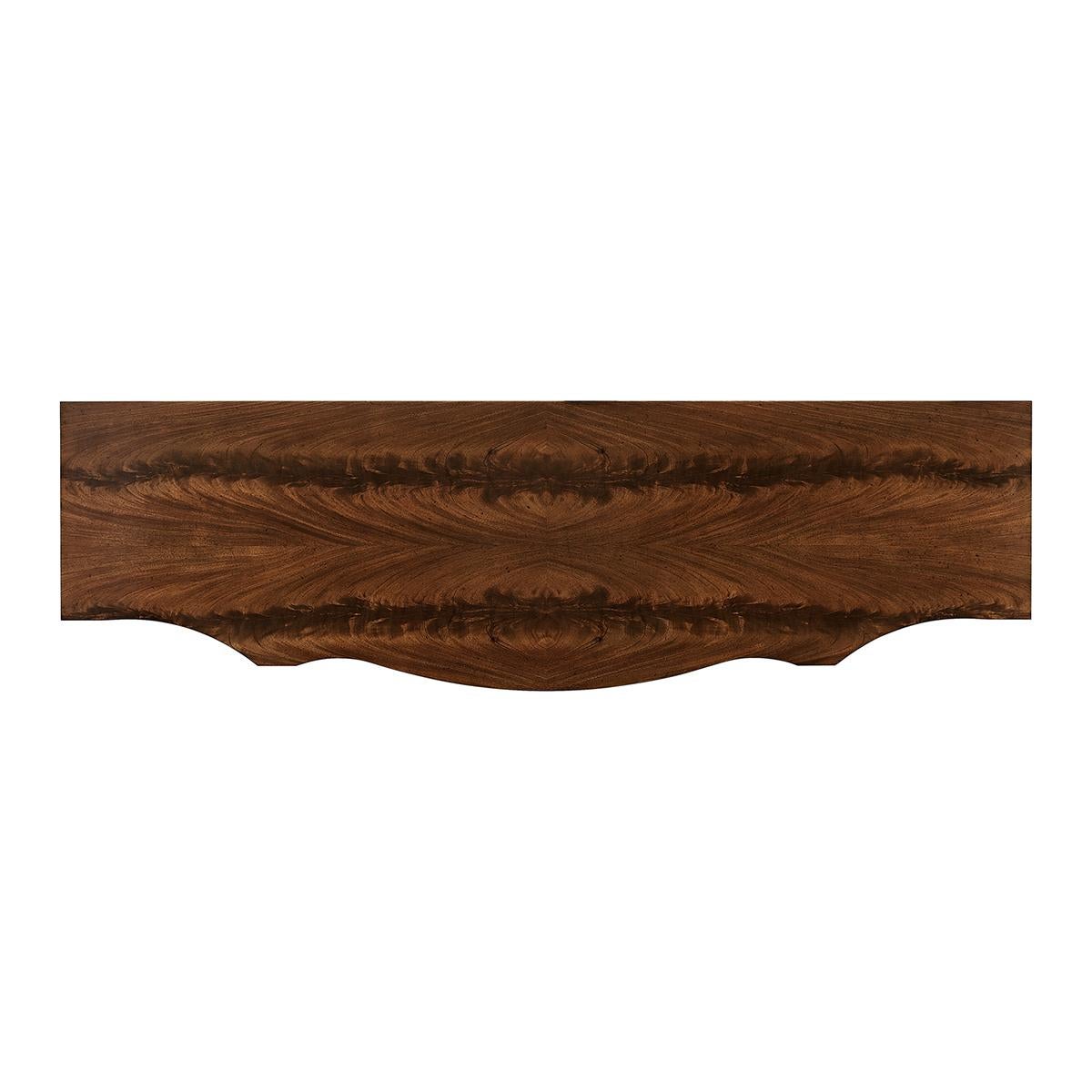Wood George III Serpentine Sideboard For Sale