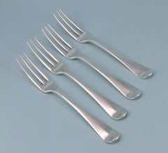 George III Set of 4 Three-Pronged Table Forks by John Zeigler, Edinburgh, 1809