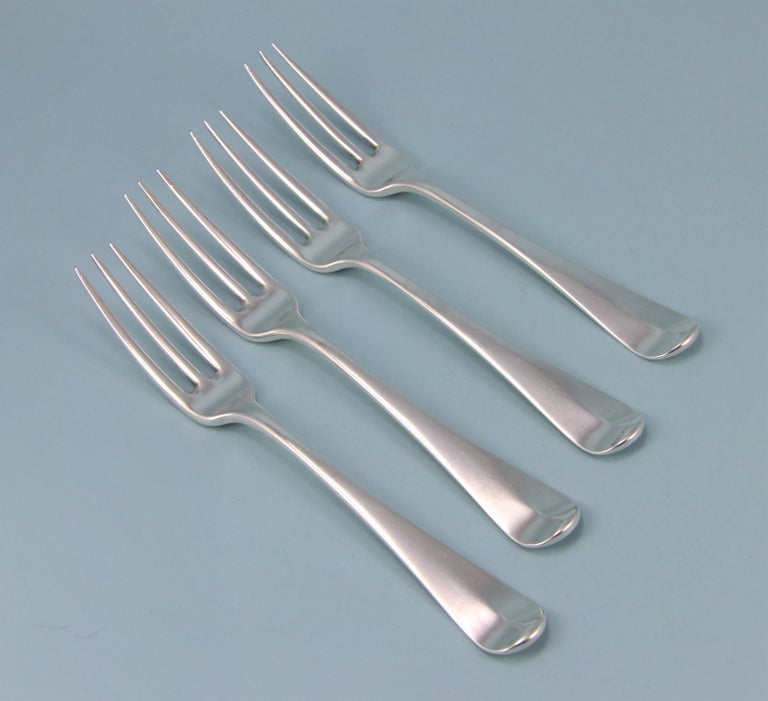III Set of 4 ThreePronged Table Forks by John Zeigler
