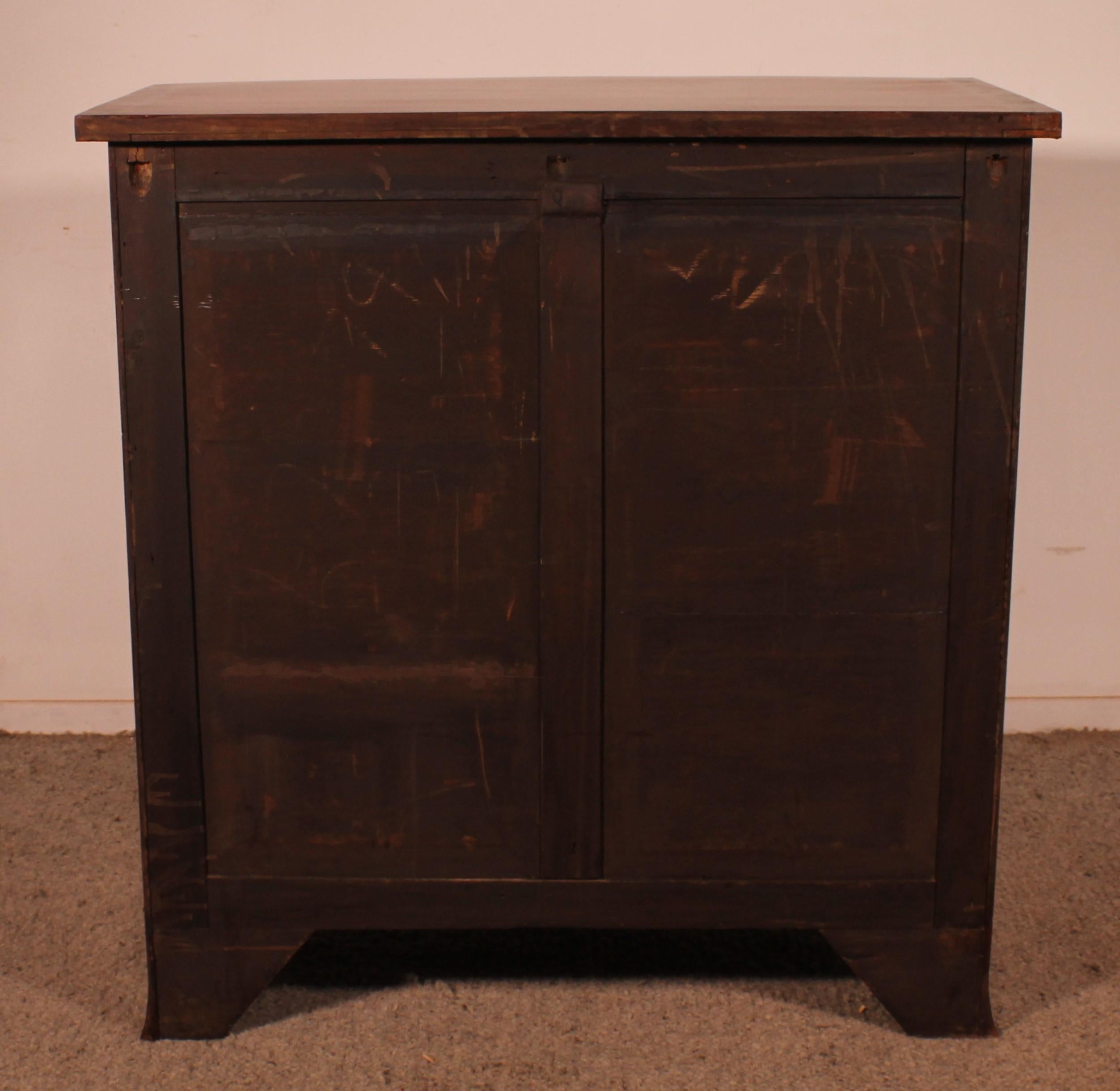 George III Sheraton Bowfront Buffet/ Side Cabinet In Mahogany-18th Century For Sale 4