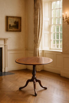 George Mahogany Tripod table with SatinWood inlay England, 1790