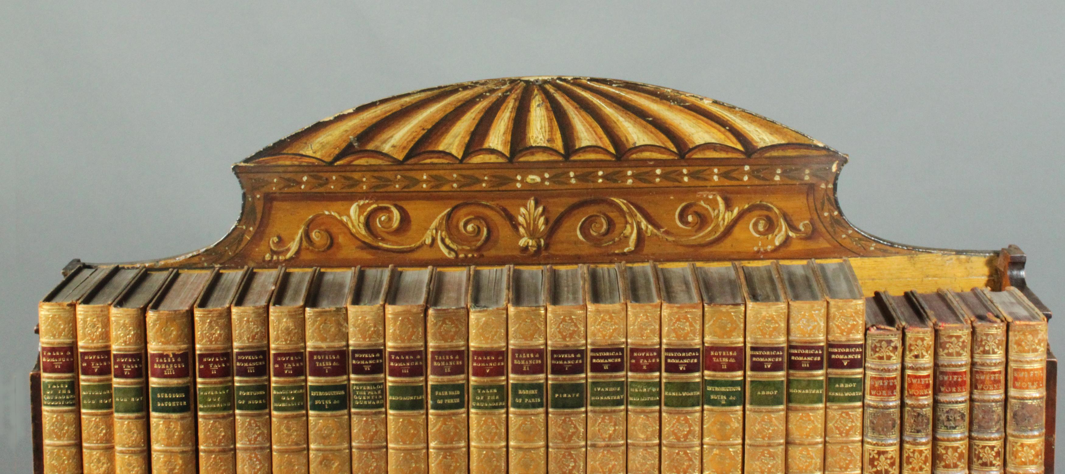 English George III Sheraton Period Antique Satinwood Dwarf Bookcase For Sale