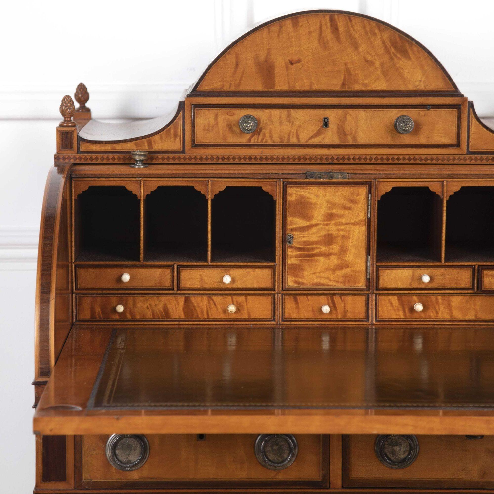 18th Century and Earlier George III Sheraton Period Desk For Sale