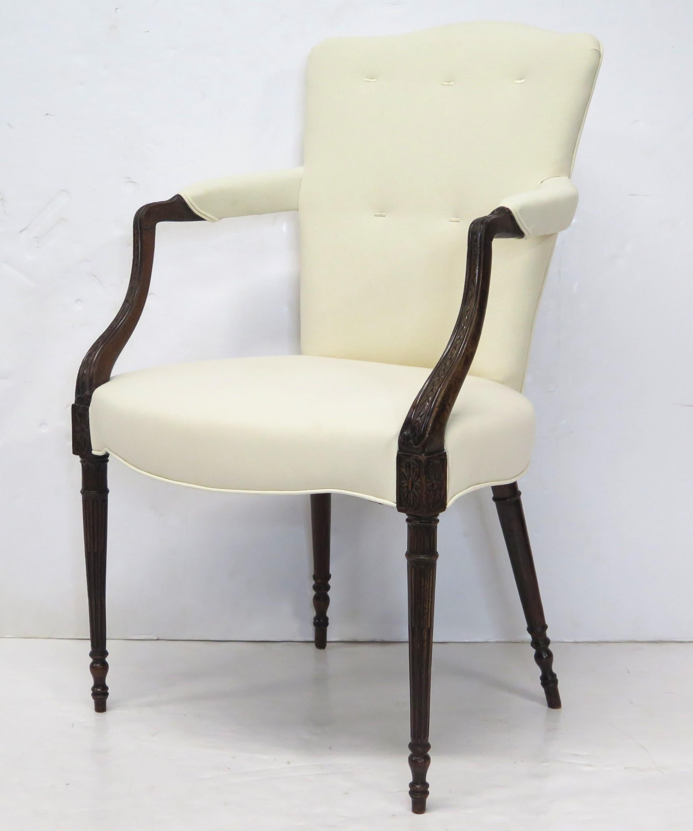 George III Sheraton-Style Armchair In Good Condition In Dallas, TX