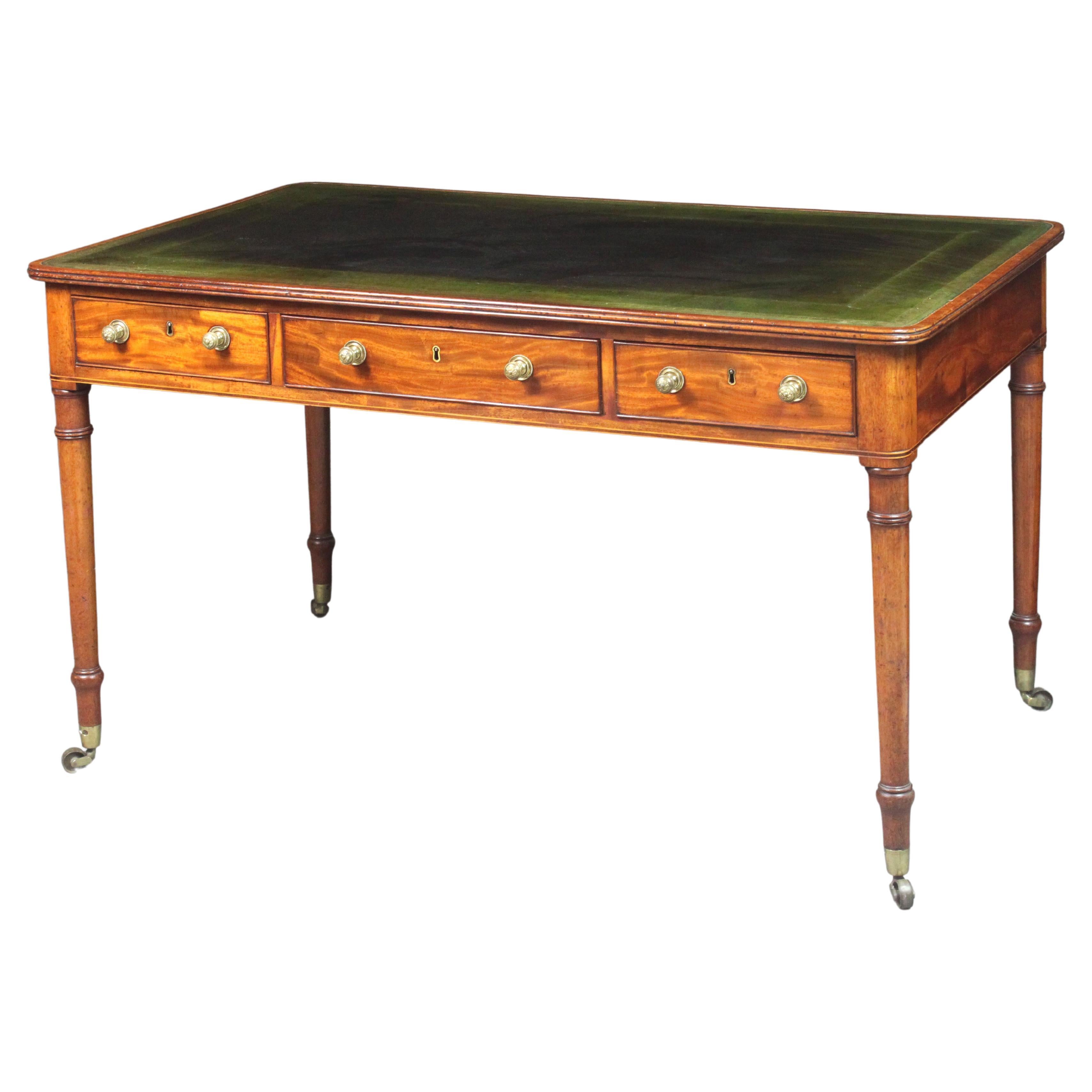 George III Sheraton Writing Table For Sale