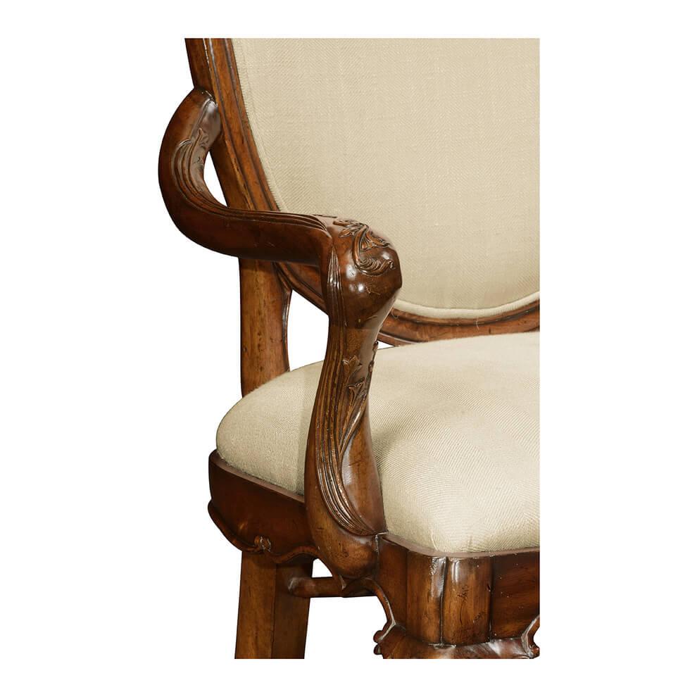 George III Shield Back Dining Armchair:: Mahagoni im Zustand „Neu“ im Angebot in Westwood, NJ