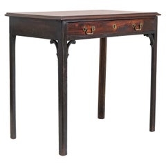 George III Side Table, English, Early 19th Century, Mahogany with Aged Patina