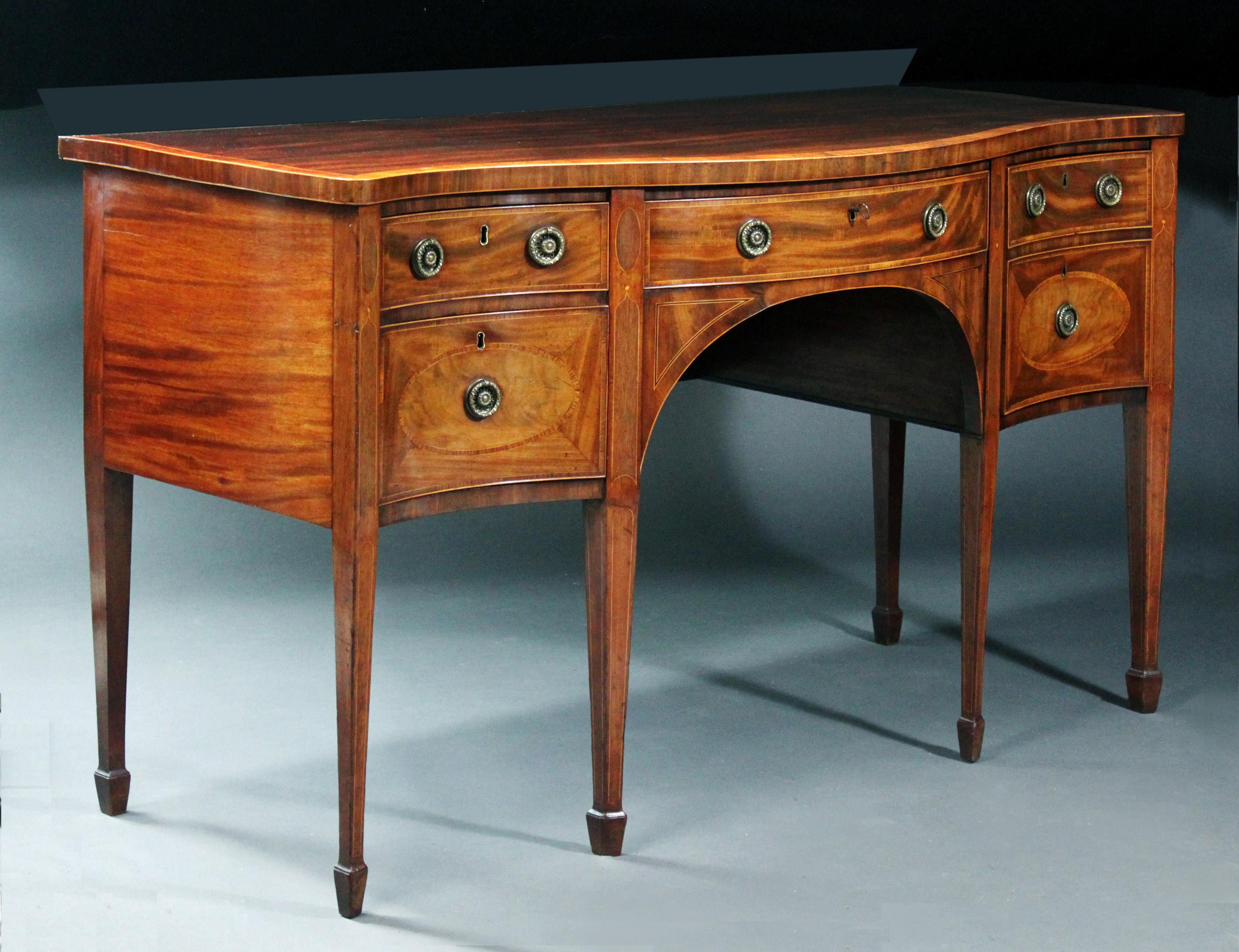 English George III Sideboard in the Manner of Thomas Sheraton For Sale
