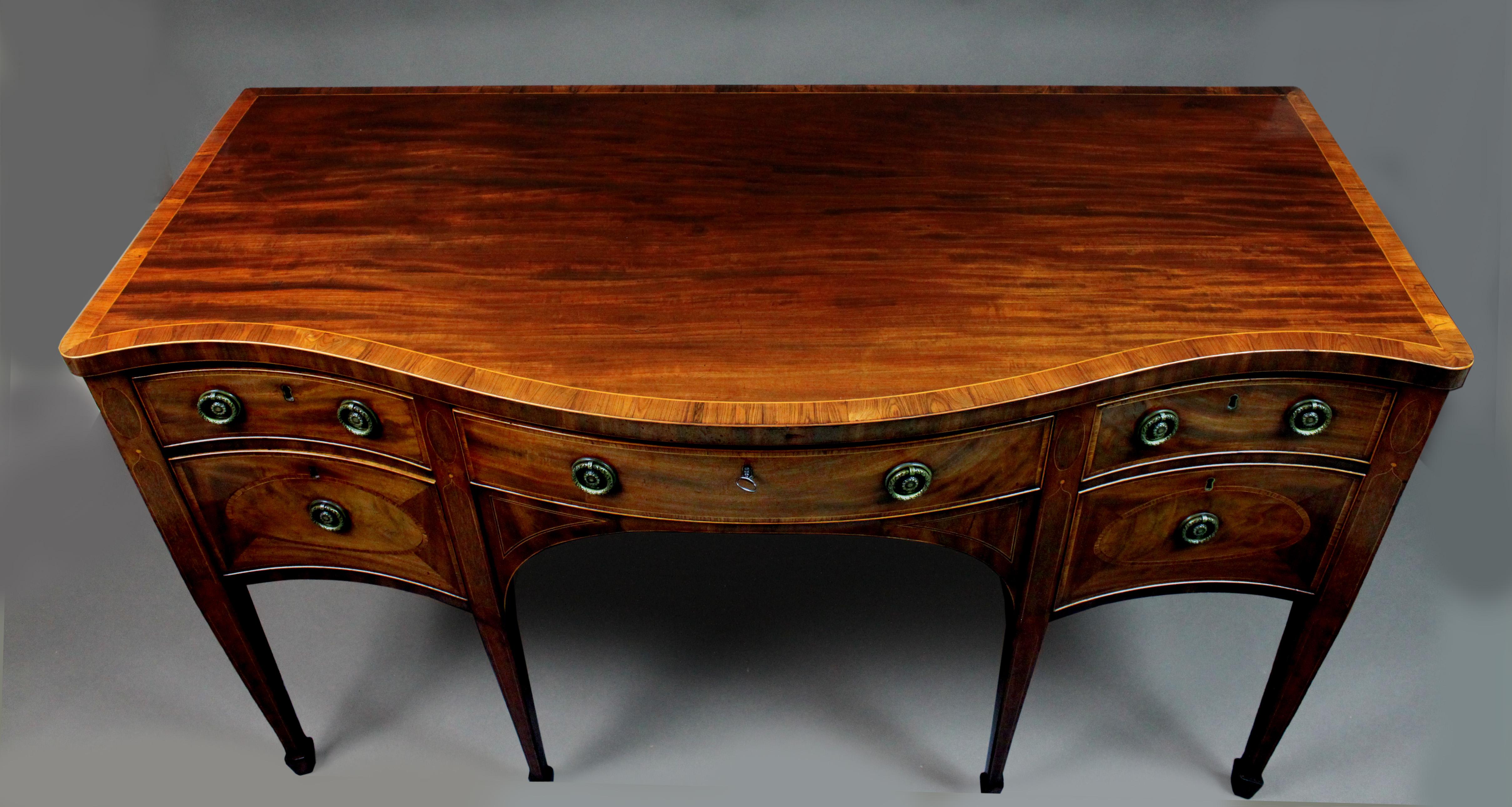 Inlay George III Sideboard in the Manner of Thomas Sheraton For Sale