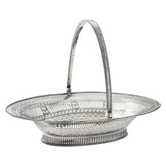 Used George III Silver Basket by Hester Bateman