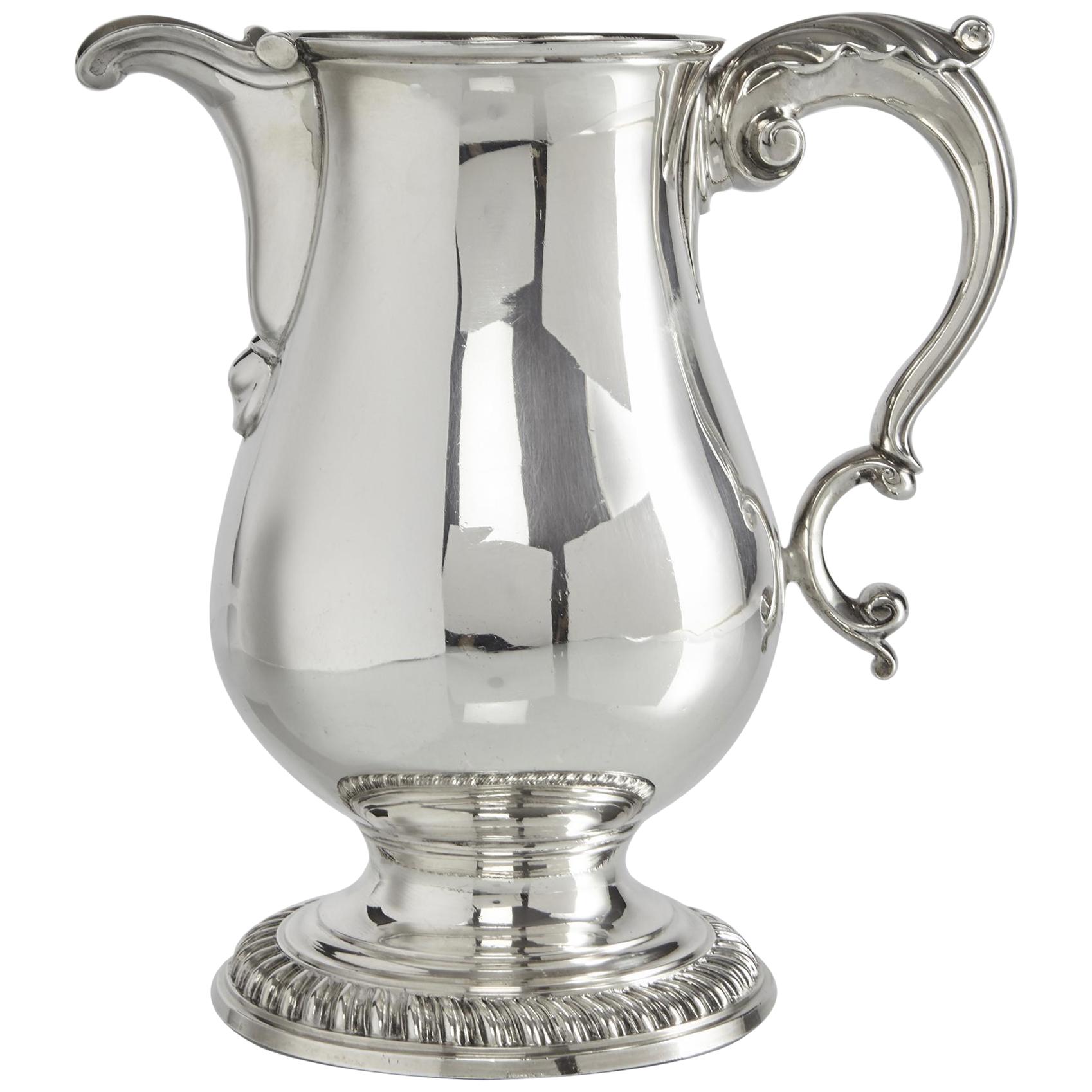 George III Silver Beer or Water Jug