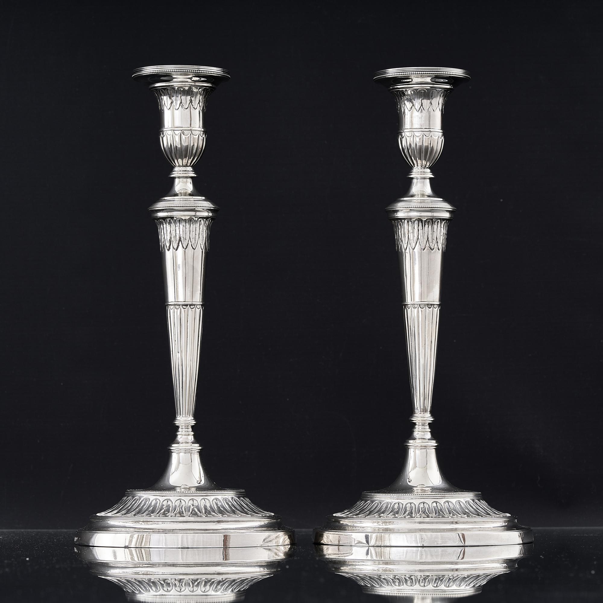 George III silver candelabra suite 4