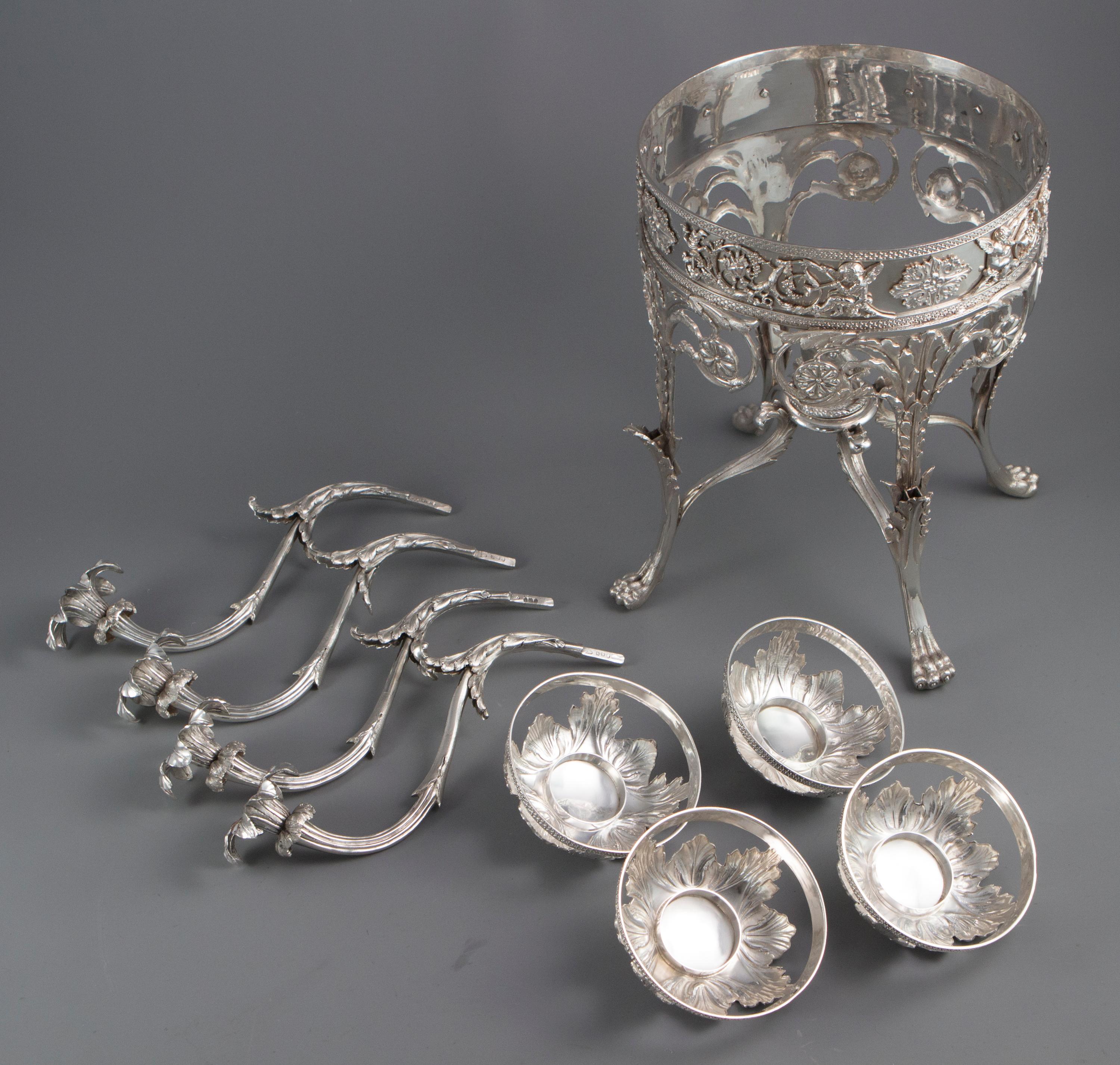 Silber Epergne, London 1808 von William Pitts, George III. Silber Epergne im Angebot 4
