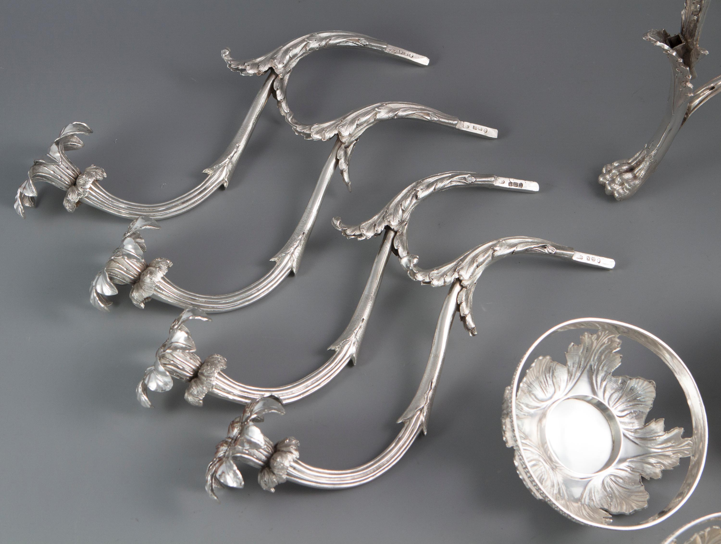 George III Silver Epergne, London 1808 by William Pitts For Sale 3