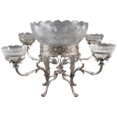 Retro George III Silver Epergne, London 1808 by William Pitts