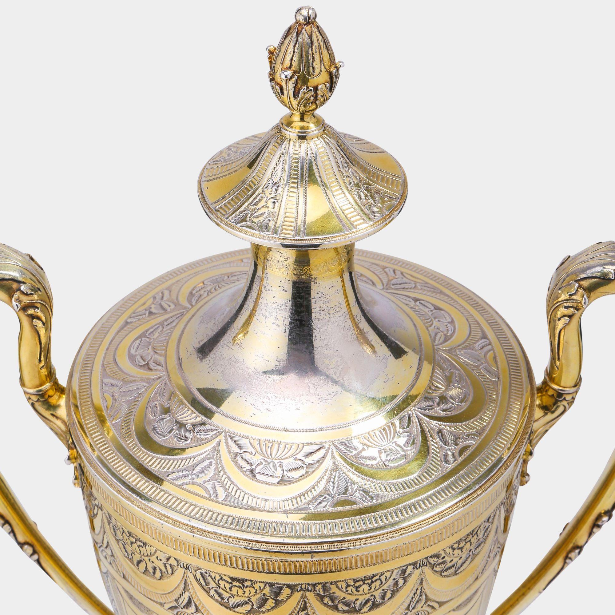 George III Silver-Gilt Trophy Cup & Cover 1