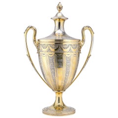 George III Silver-Gilt Trophy Cup & Cover