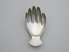 George III Silver 'Hand' Caddy Spoon. By Josiah Snatt, London, 1806