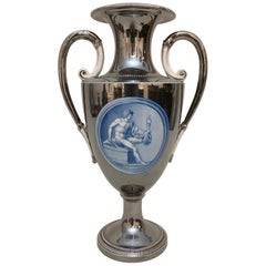 George III Silver Lusterware Vase