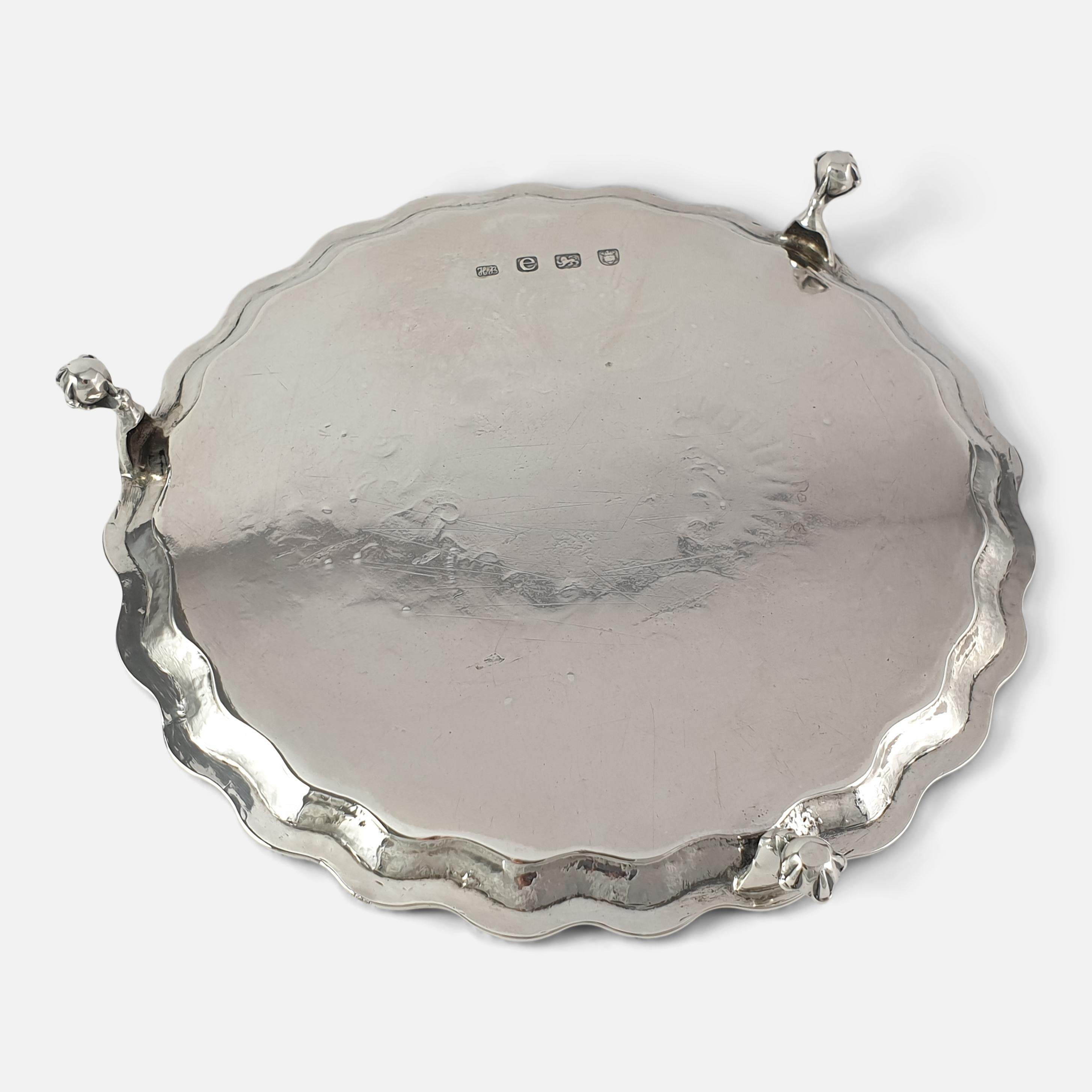 George III Silver Salver, Hester Bateman, 1780 For Sale 9