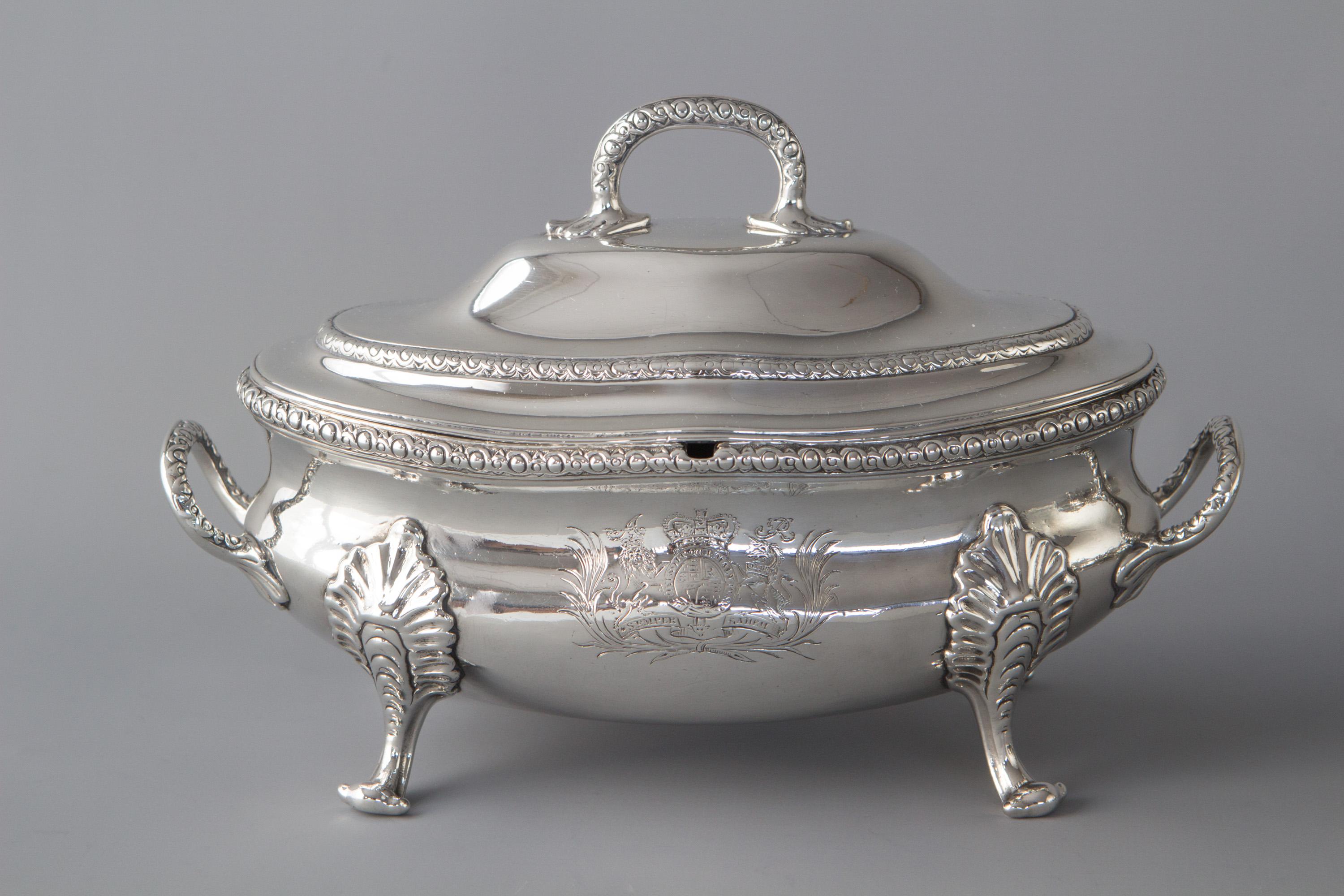 George III Silver Sauce Tureens from the Speaker Smith Service, London 1774 9