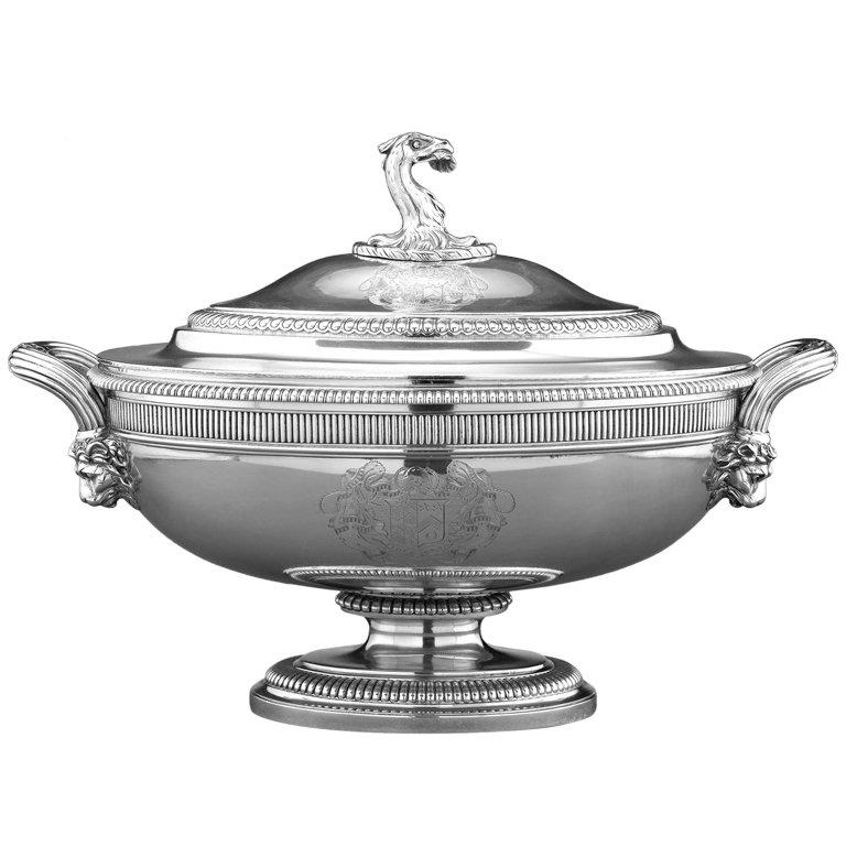 George III Silver Soup Tureen by Paul Storr