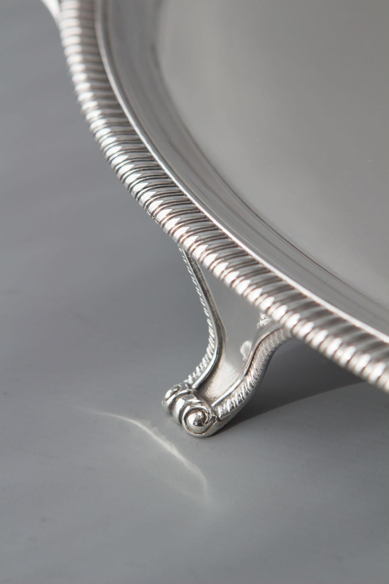 drinks tray silver