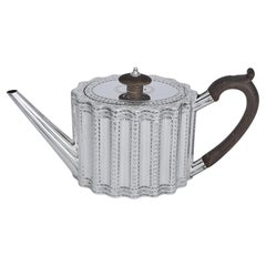 George III silver teapot