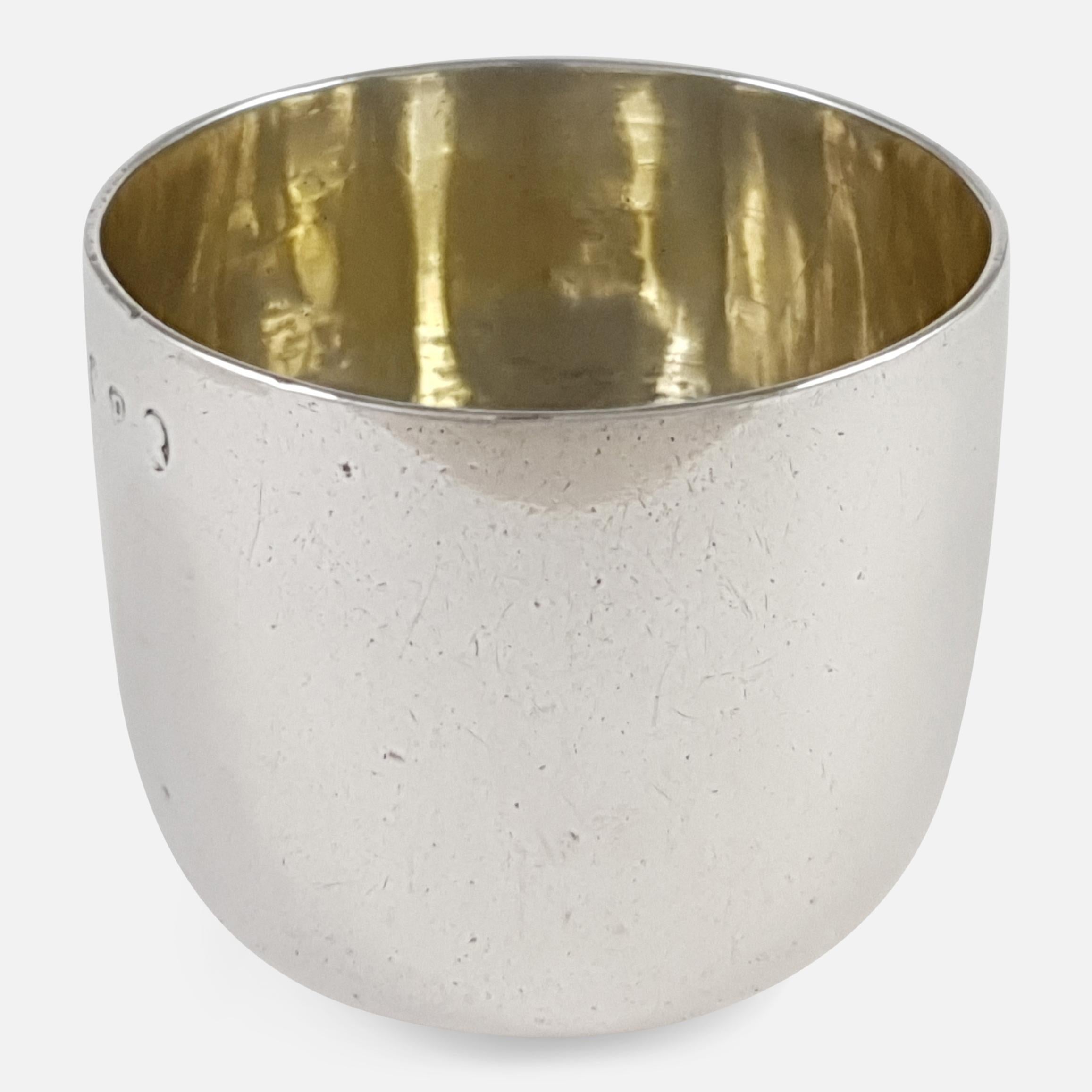 British George III Sterling Silver Tumbler Cup, 1790