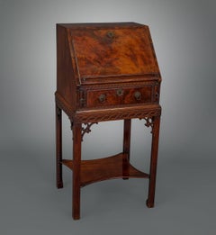 George III Small Bureau on Stand