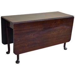 George III Solid Mahogany Drop-Leaf Dining Table