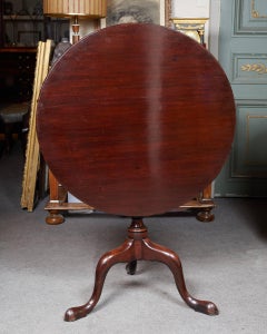 George III Solid Mahogany Tilt-Top Table